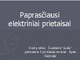 Paprasčiausi elektriniai prietaisai skaidrės