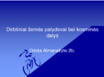 Dirbtiniai žemės palydovai skaidrės 1