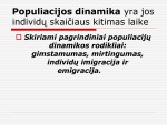 Populiacijos samprata: Populiacijų dydžio ribojimas ir reguliavimas 3