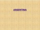 Argentina pristatymas