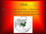 Kinijos geografinės ypatybės ir ekonomika 2