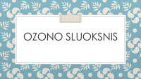 Ozono sluoksnis prezentacija 1