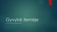 Gyvybė žemėje skaidrės 1