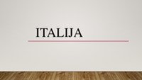 Valstybės pristatymas: Italija 1