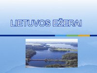 Ežerų pasiskirstymas Lietuvoje 1