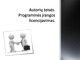 Autorių teisės ir Programinės įrangos licencijavimas projektas