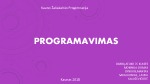 Programavimas 1