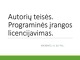 Programinės įrangos licencijavimas skaidrės