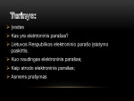 El. parašas projektas 2