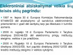 Elektroniniai atsiskaitymai, elektroninis parašas, domenai 3