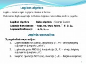 Loginiai kompiuterio veikimo pagrindai 2