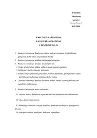 Krautuvo vairuotojo pareigybės aprašymas 1