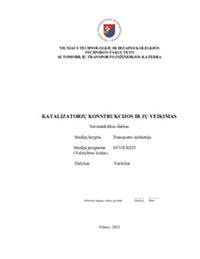 Katalizatoriai ir jų veikimas 1