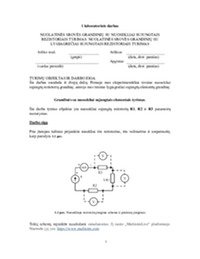 Grandinės su nuosekliai sujungtais elementais tyrimas 1