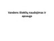 Vandens išteklių naudojimas ir apsauga