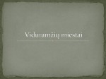 Viduramžių gyvenimas skaidrės 1