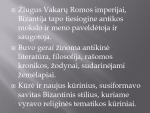 Bizantijos kultūra skaidrės 2