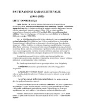 Partizanų karas Lietuvoje 1