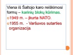 NATO ir Varšuvos sutarties organizacijos karinių blokų sukūrimas ir jų vaidmuo Šaltojo karo metais 3