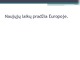 Naujųjų laikų pradžia Europoje