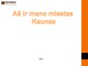 Aš ir mano miestas Kaunas 