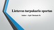 Lietuvos tarpukario sportas projektas