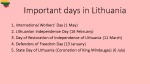 Important Dates In Lithuania 3