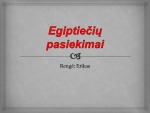 Egiptiečių pasiekimai 1