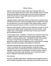 Misija sibiras 1