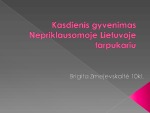 Kasdienis gyvenimas nepriklausomoje Lietuvoje tarpukariu 1