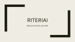 Riteriai ir kardo reikšmė 1