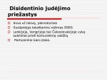 Disidentinis judėjimas Lietuvoje 1953 -1990 3