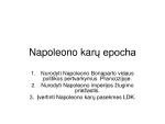Napoleono karų epocha 1
