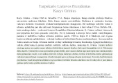 Tarpukario Lietuvos prezidento vizitinė kortelė: Kazys Grinius 1
