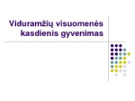 Viduramžių visuomenės kasdienis gyvenimas 1