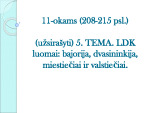 LDK luomai: bajorija, dvasininkija, miestiečiai ir valstiečiai 1