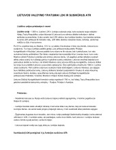 Lietuvos valdymo ypatumai LDK ir susikūrus ATR 1