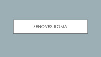Senovės Romos civilizacija projektas 1