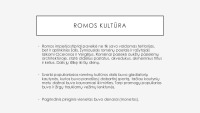 Senovės Romos civilizacija projektas 3