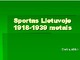 Sportas Lietuvoje tarpukariu