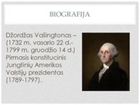 Džordžas Vašingtonas biografija 2