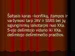 Šaltasis karas JAV ir SSRS skaidrės 2