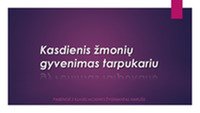 Kasdienis žmonių gyvenimas tarpukariu 1