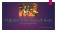 Kasdienis žmonių gyvenimas naujaisiais laikais 1