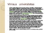 Vilniaus universitetas skaidrės 1