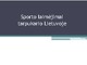 Tarpukario sportas Lietuvoje