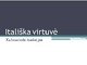Itališka virtuvė pristatymas