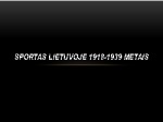 Sportas Lietuvoje 1918-1939 metais 1