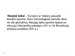 Naujųjų amžių laikotarpio esminiai bruožai 2