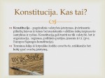 Lietuvos Respublikos Konstitucija skaidrės 2